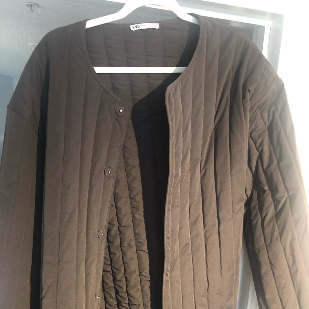 Mens Zara thin puffer jacket